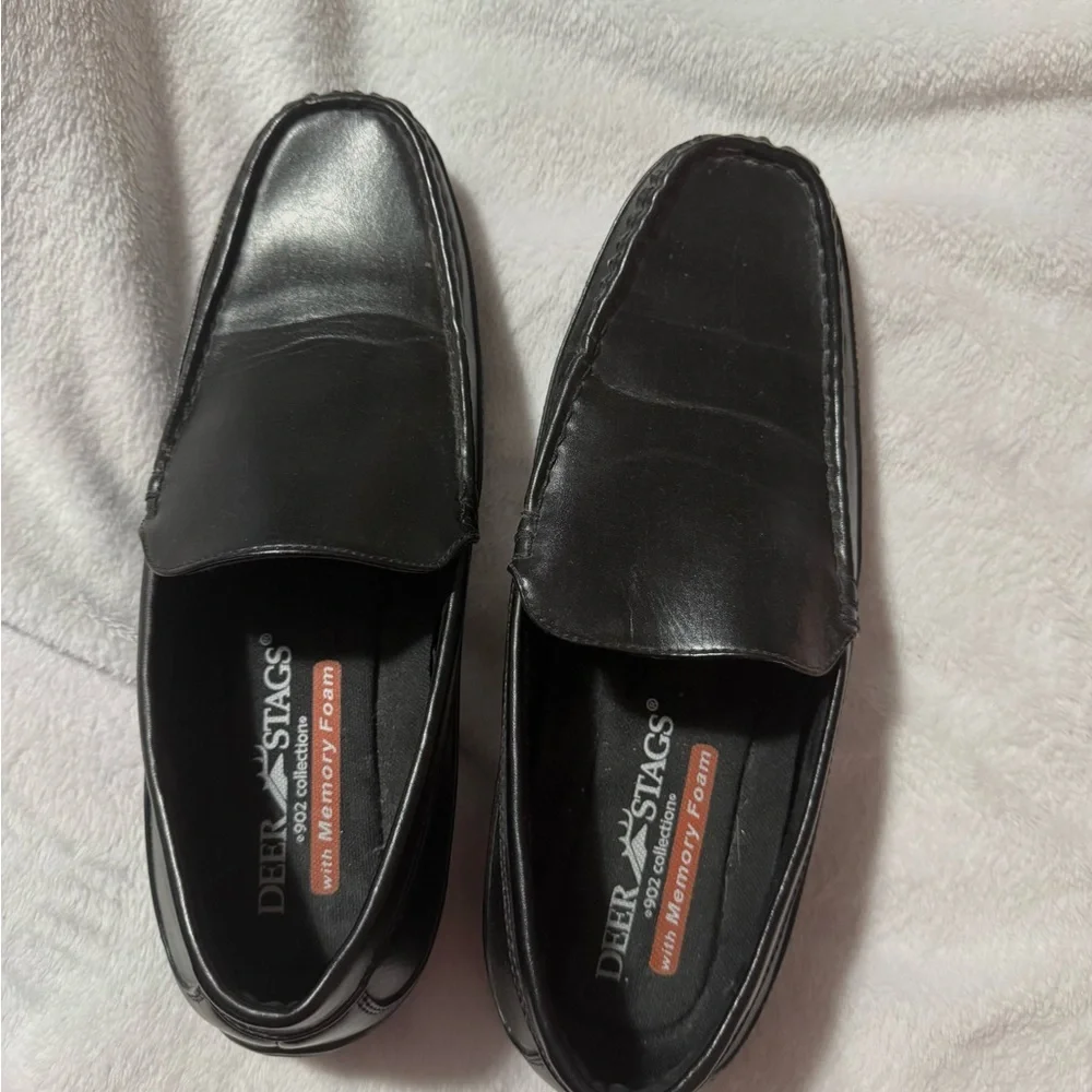 Deer Stags 902 Collection Black Slip-On Loafers Memory Foam Comfort Men’s 10.5